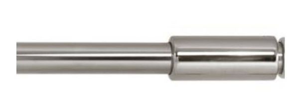 Фиксатор пружинный с перемычкой Ø 25мм (L до 1000мм) ХРОМ