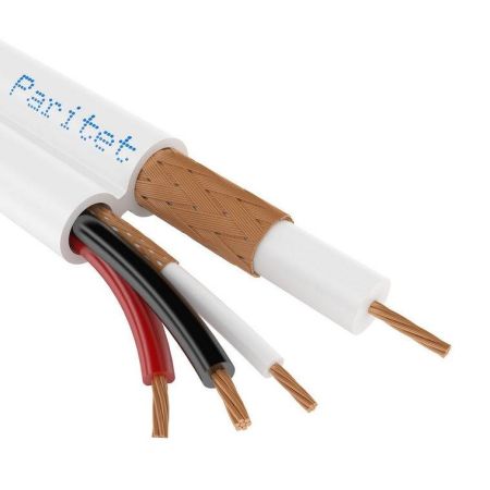 Кабель комбинированный Паритет ККСЭВГ-3 2х0,75+1эх0,20 для видеонаблюдения