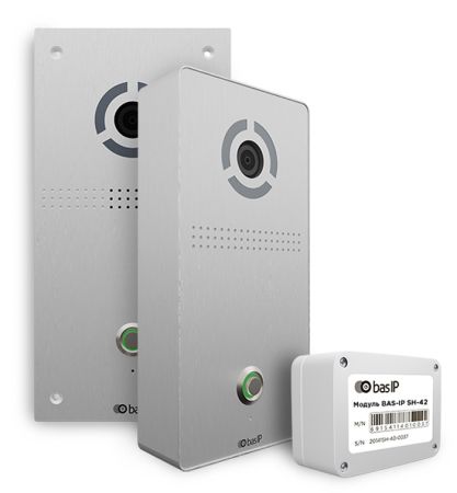 Вызывная панель Bas-IP AV-04FD Silver, врезная
