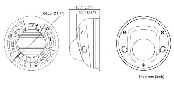 Уличная IP-камера 4Мп HiWatch IPC-D542-G0/SU (4 мм) с микрофоном