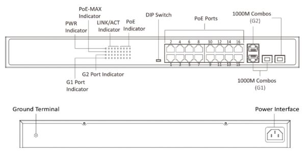Неуправляемый PoE-коммутатор HikVision DS-3E0318P-E(C)