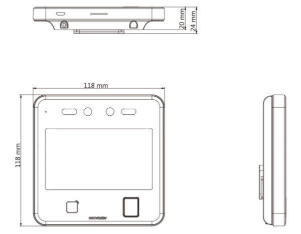 Биометрический терминал доступа HikVision DS-K1T642MF по распознаванию лиц