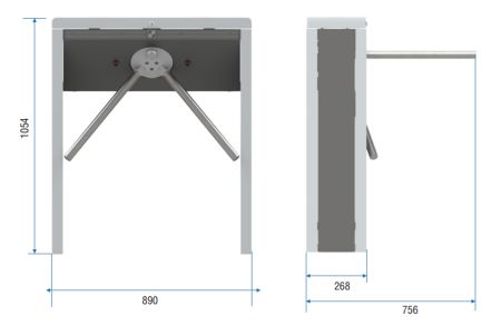 Тумбовый турникет-трипод Carddex STL-03 (без планок)