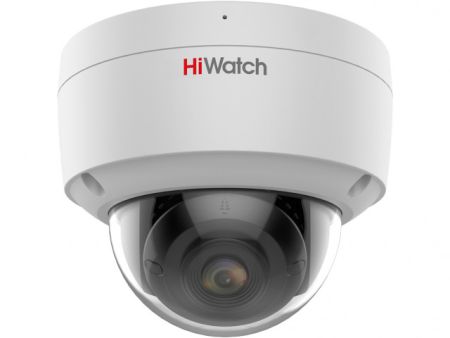 Антивандальная IP-камера 4Мп ColorVu HiWatch IPC-D042C-G2/SU (4 мм) с микрофоном Антивандальная IP-камера 4Мп ColorVu HiWatch IPC-D042C-G2/SU (4 мм) с микрофоном