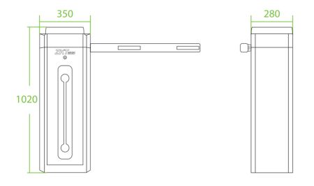 Комплект автоматического шлагбаума ZKTeco CMP300 с телескопической стрелой 6 метров Комплект автоматического шлагбаума ZKTeco CMP300 с телескопической стрелой 6 метров