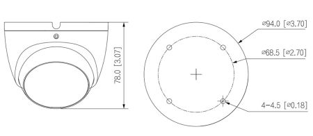Уличная HD-CVI видеокамера 2Мп Dahua DH-HAC-T2A21P-0280B