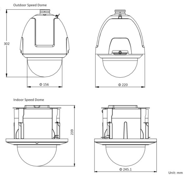 Скоростная поворотная IP-камера 2Мп HikVision DS-2DF5225X-AE3(T3) с алгоритмом Deep learning