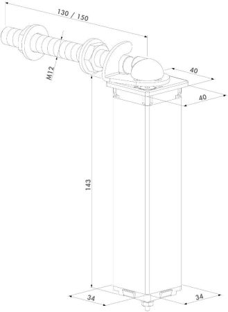 Петля пружинная Locinox SWING40-130