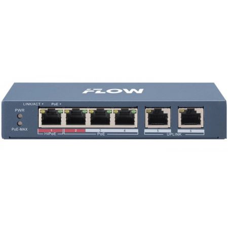PoE-коммутатор 4-портовый iFlow F-SW-EU206POE-V/L, L2, неуправляемый