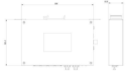 Неуправляемый Hi-PoE-коммутатор HikVision DS-3T0506HP-E/HS с 4 портами Gigabit