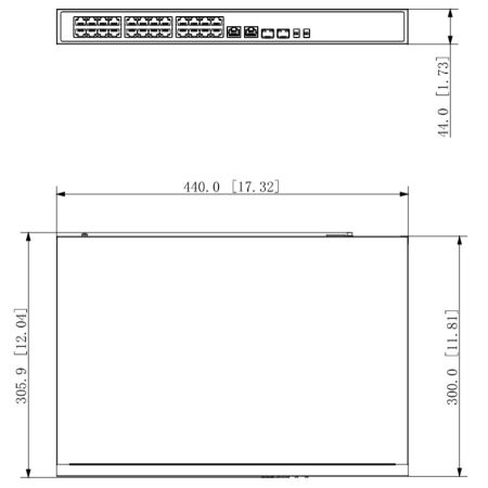 Управляемый POE коммутатор 26-портовый Dahua DH-PFS3226-24ET-240