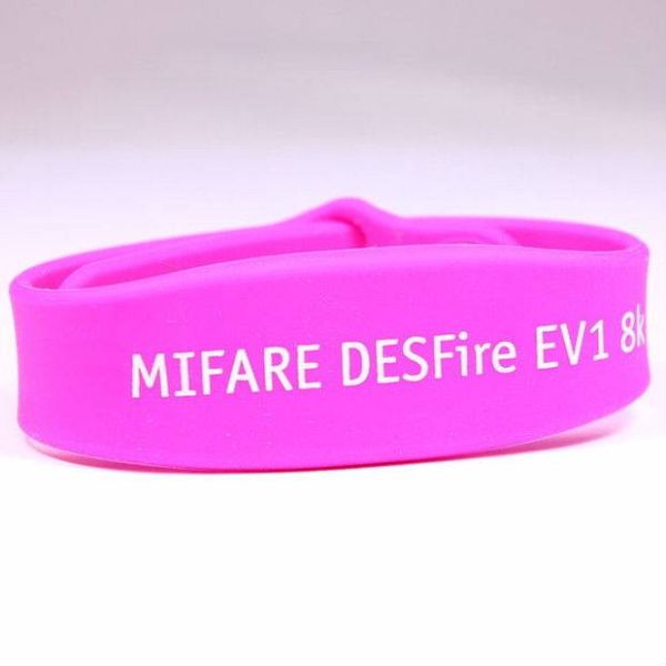 Силиконовый RFID-браслет Mifare Plus EV2 2K, UID 4/7 byte (жен./дет.)