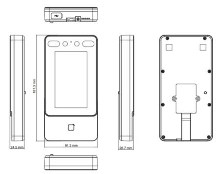 Терминал доступа Wi-Fi HikVision DS-K1T342EWX с распознаванием лиц, карт EM