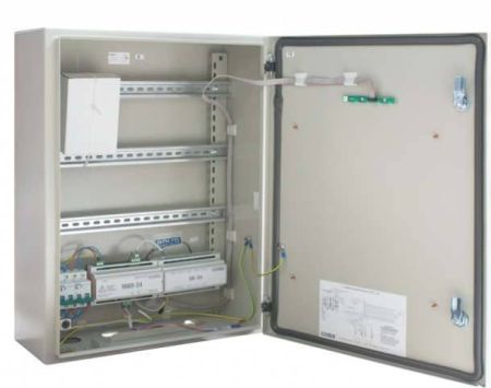 Шкаф пожарной сигнализации ШПС-12 исп.02 для приборов Орион на DIN рейки Шкаф пожарной сигнализации ШПС-12 исп.02 для приборов Орион на DIN рейки