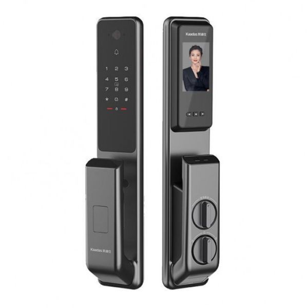 Электронный биометрический замок Kaadas Z1 Pro с отпечатком пальца и функцией видеоглазка