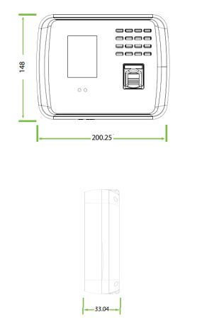 Биометрический терминал учёта рабочего времени ZKTeco MB460 [EM] с распознаванием лиц, отпечатка и карт EM-Marine