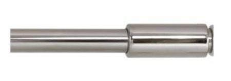 Фиксатор пружинный с перемычкой Ø 25мм (L до 1500мм) ХРОМ