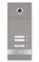 Вызывная панель на 2 абонента Bas-IP BI-02FB Silver с идентификацией по смартфону и распознаванием лиц