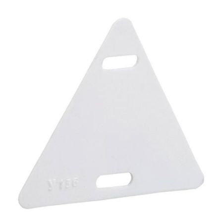 Бирка кабельная У-136 треугольник 55х55х55 мм, белая (100 шт.) (UZMA-BIK-Y136-T)