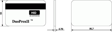 Бесконтактная карта HID DuoProx II -1336