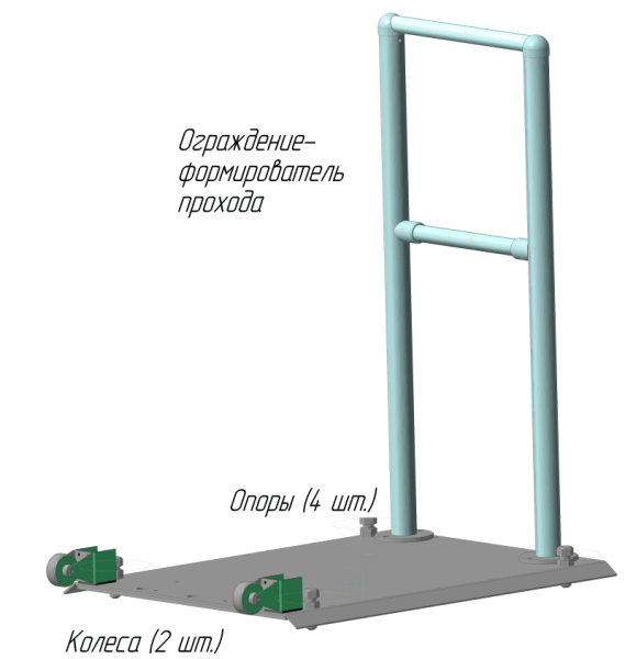 Калитка на мобильной платформе автоматическая двухсторонняя уличная Ростов-Дон АК160 НЕРЖ