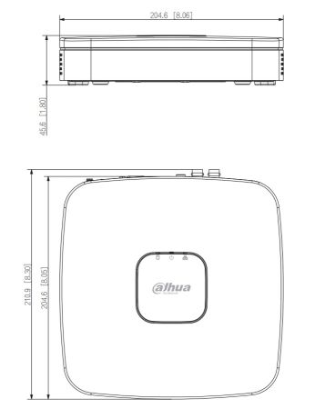 4-канальный HDCVI-видеорегистратор 4K Dahua DH-XVR5104C-4KL-I3 с распознаванием лиц