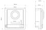 Вызывная панель HikVision DS-KD8003-IME1(B)/Flush, врезная