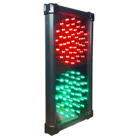 Светофор светодиодный двухсекционный Инфопаркинг ИС-1/12/К с козырьками