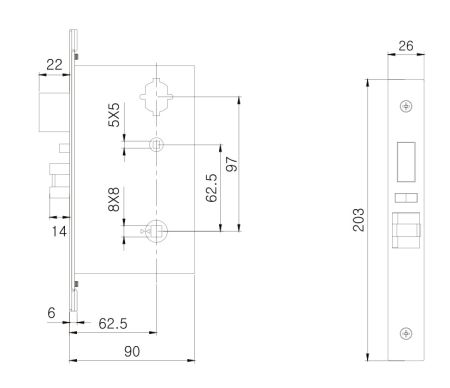 Электронный замок ZKTeco ZL500 с RFID считывателем Mifare Электронный замок ZKTeco ZL500 с RFID считывателем Mifare