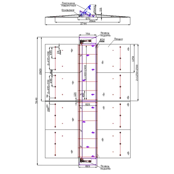 Дорожный блокиратор Silar ПЗП 5000ЭМН с боковым приводом, электромеханический накладной
