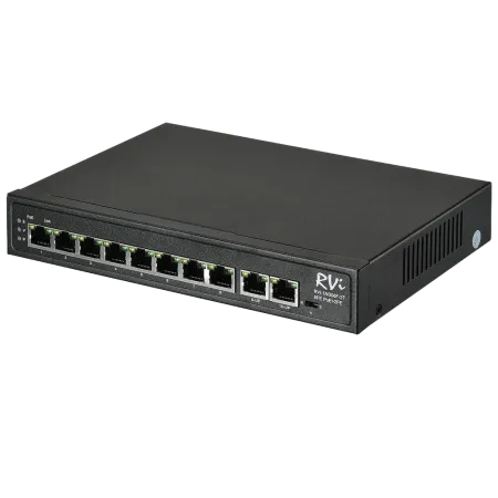 PoE-коммутатор RVi-1NS08F-2T неуправляемый сетевой