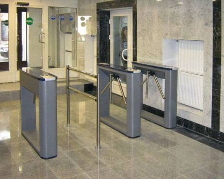 Турникет-трипод тумбовый PERCo-TTD-03.1G из окрашенной стали (с планками)