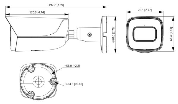 IP-видеокамера уличная 2Мп Dahua DH-IPC-HFW3241EP-S-0280B-S2 IP-видеокамера уличная 2Мп Dahua DH-IPC-HFW3241EP-S-0280B-S2