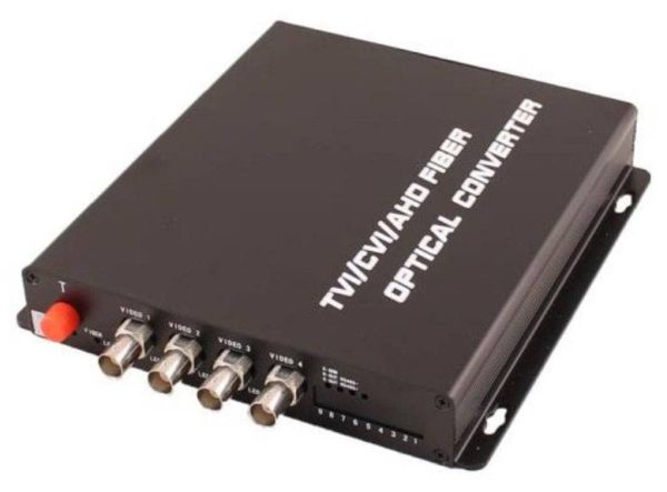 Оптический передатчик видеосигнала Osnovo TA-H4/1F по оптоволокну до 20км Оптический передатчик видеосигнала Osnovo TA-H4/1F по оптоволокну до 20км