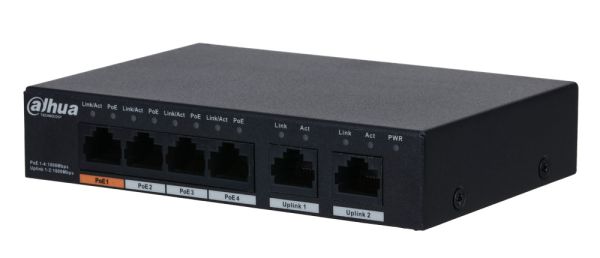 Неуправляемый POE коммутатор 6-портовый Dahua DH-PFS3006-4GT-60