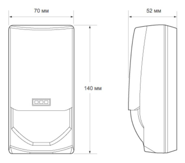 Комбинированный пассивный ПИК+СВЧ извещатель Optex CDX-DAM