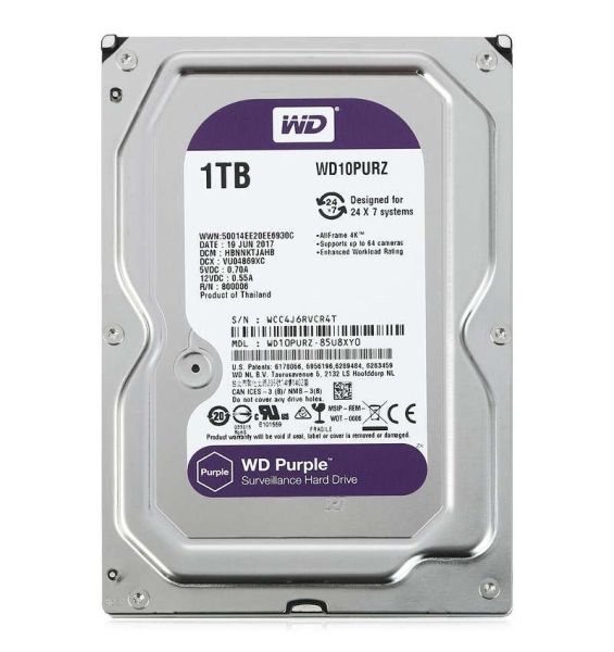 Жесткий диск 1ТБ Western Digital Purple WD10PURZ