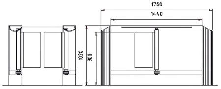 Сенсорный барьер dormakaba Argus HSB-E02, 2 прохода