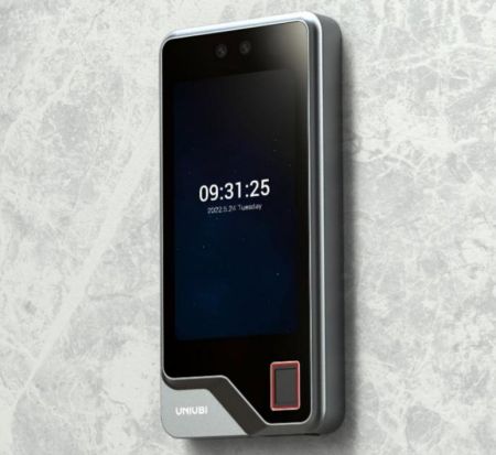 Биометрический терминал распознавания лиц и отпечатков Uface 5 Pro FP, настенный