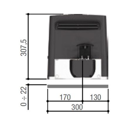 Комплект автоматики Came BX 704 RC KIT Combo для откатных ворот (8K01MS-050)
