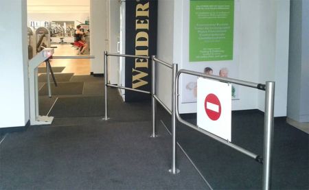 Турникет-трипод PERCo-T-5 из окрашенной стали (с планками черного цвета)