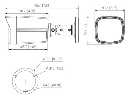 Уличная HD-CVI видеокамера 2Мп Dahua DH-HAC-HFW1239TLMP-IL-A-0280B-S2