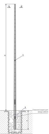 Стационарная опора для видеокамер OOC-01-4