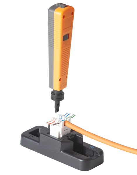 Модуль коммутационный ЛЮ-МКП-5eН.8К19, тип Keystone 180° Навигатор, UTP, кат.5e