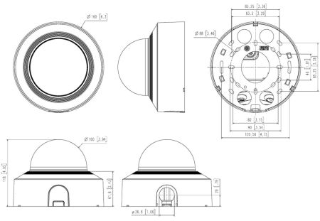 Cетевая IP-видеокамера 6Мп Wisenet XND-C8083RV (4.4-9.3 мм) с искусственным интеллектом