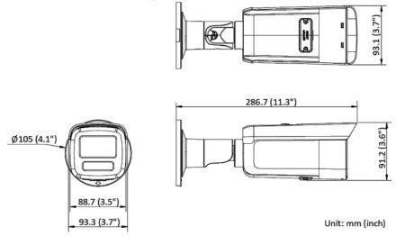 Уличная IP-камера ColorVu 8Мп Hikvision DS-2CD2T87G2H-LI (4 мм) с гибридной подсветкой до 60 м Уличная IP-камера ColorVu 8Мп Hikvision DS-2CD2T87G2H-LI (4 мм) с гибридной подсветкой до 60 м