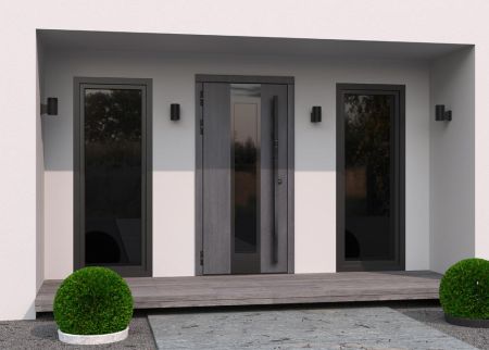 Электронный биометрический замок Sanyo D700 USmart Go с видеонаблюдением, ручка-штанга