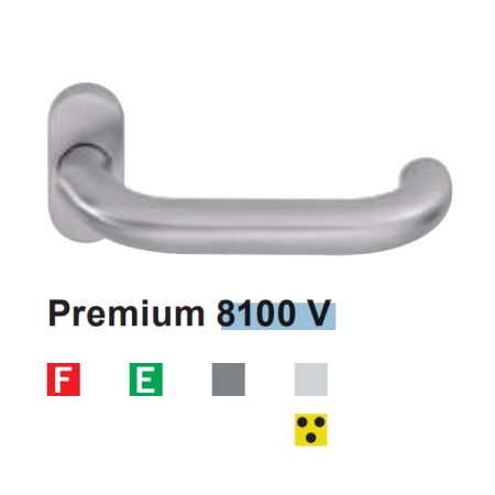 Комплект нажимных ручек dormakaba OGRO Premium 8100V для профильных дверей