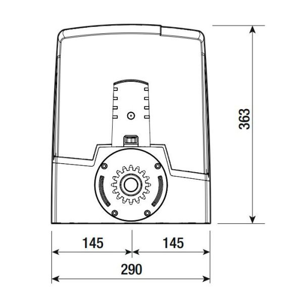 Привод 24 В Came BXV10AGS для откатных ворот до 1000 кг