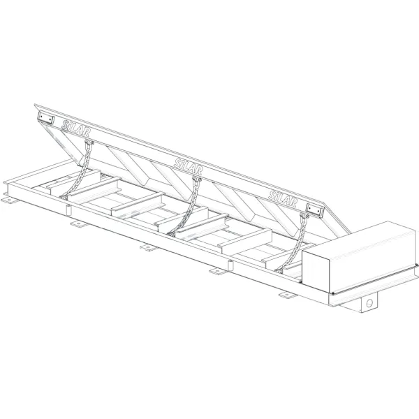 Дорожный блокиратор Silar ПЗП 3000ЭМЗ с боковым приводом, электромеханический заглубляемый
